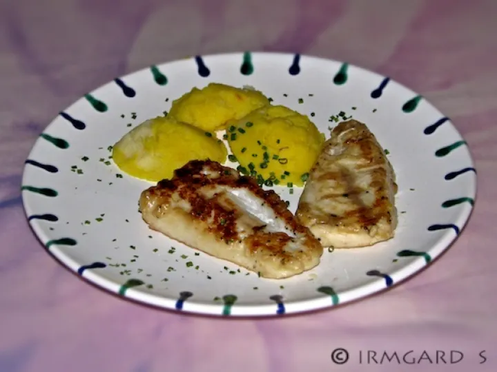 Kap-Seehecht mit Kurkumapüree