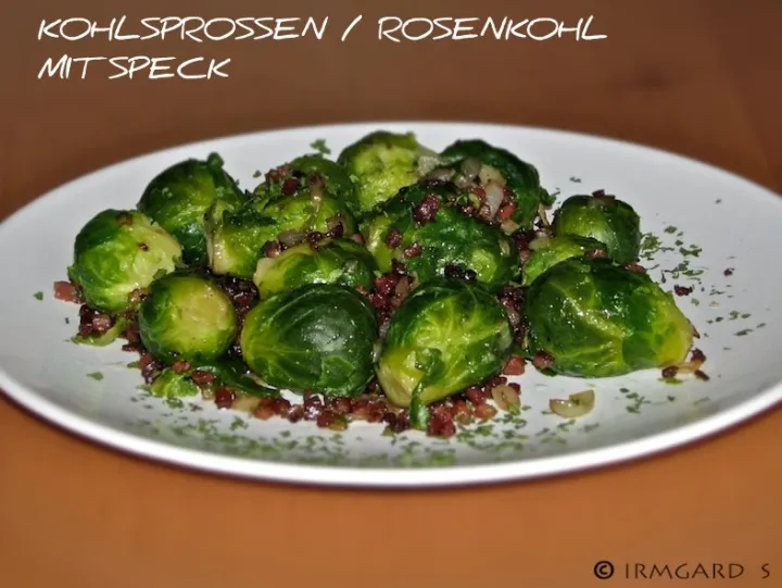 Kohlsprossen mit Speck
