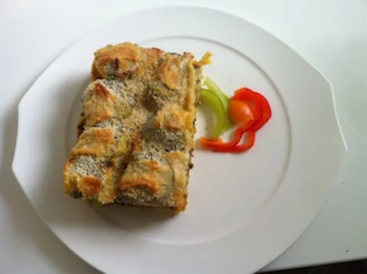 Kartoffel-Hackfleischauflauf gratiniert orientalisch