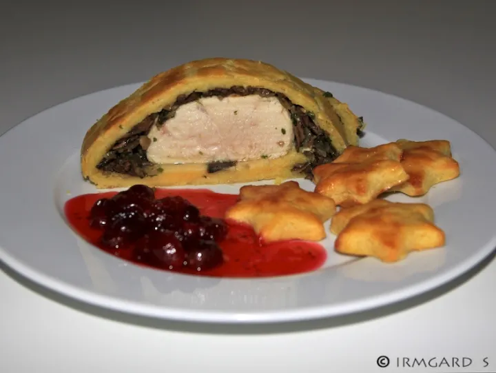 Putenlungenbraten im Erdäpfelmantel