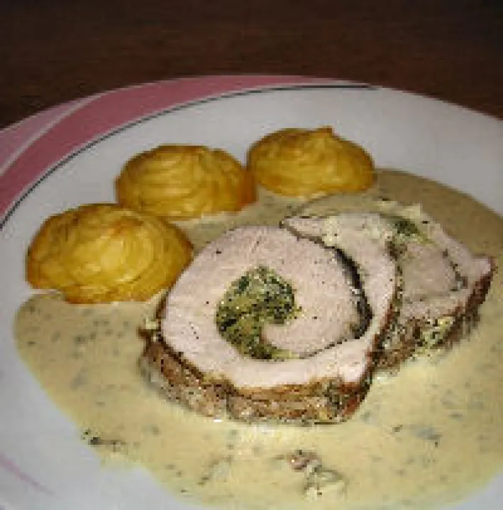 Schweinsfilet mit Kürbiskernfülle