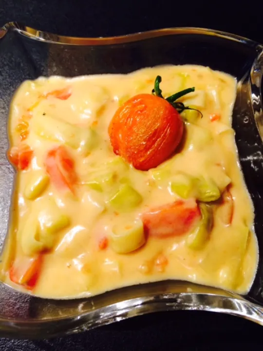 Lauchgemüse mit Dijon Senf