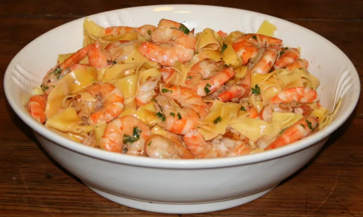 Fettuccine mit Scampi