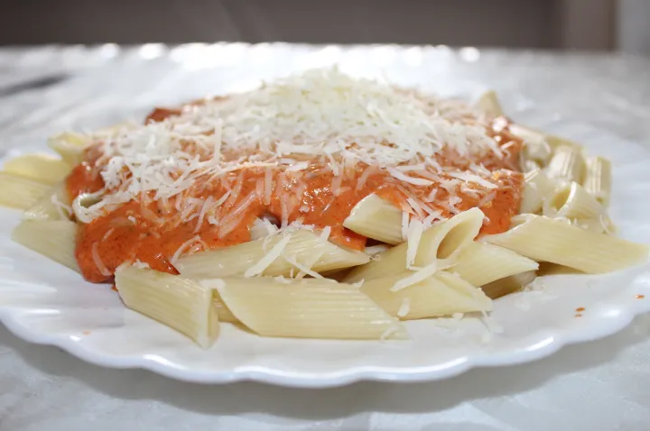 Penne alla panna (mit Rahm)