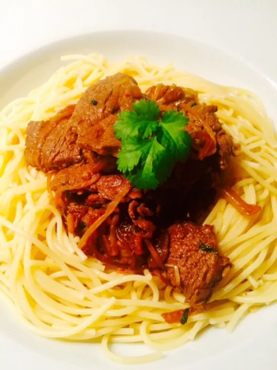 Scharfes asiatisches Geschnetzeltes 