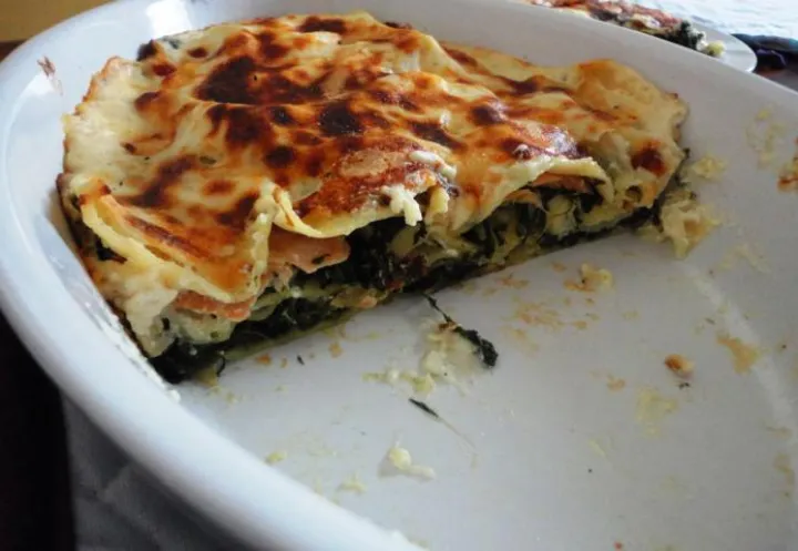 Spinat - Lachs - Lasagne