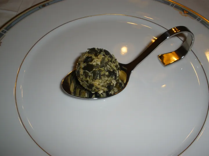 Weintraube in Gorgonzolacreme