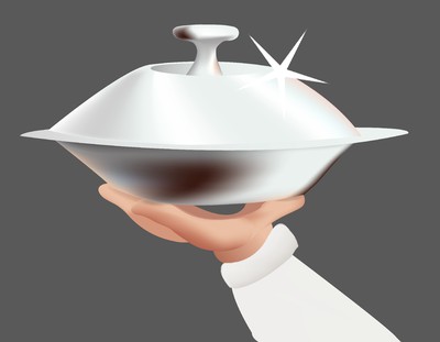 Schafkäsemuffin auf Blattsalat mit Orangenvinegret